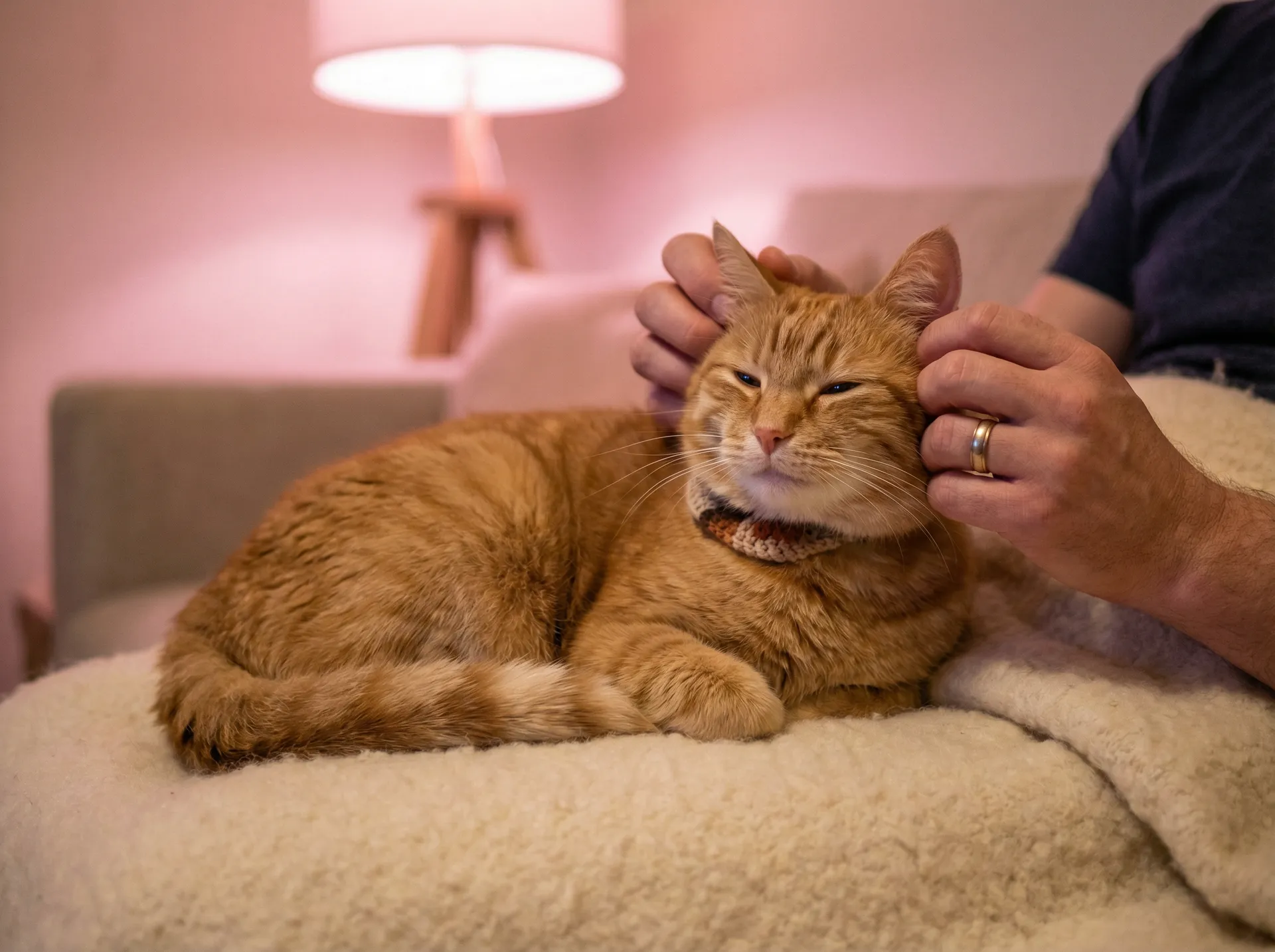 猫咪被温柔抚摸的幸福时刻 - 起草网站